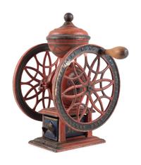 A Lane Brothers No. 12 Swift Double-Wheeled Coffee Grinder