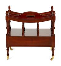 A Turned Mahogany Canterbury