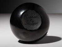 Blackware Pottery Jar, with Repeating Feathers 1943-1956