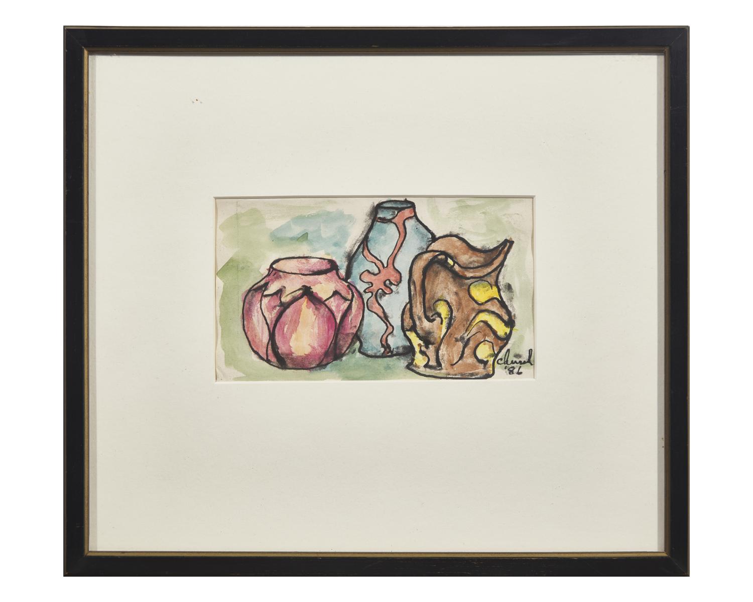 The Cork ; together with four Still Lifes with Crockery (Five Works)