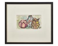 The Cork ; together with four Still Lifes with Crockery (Five Works)