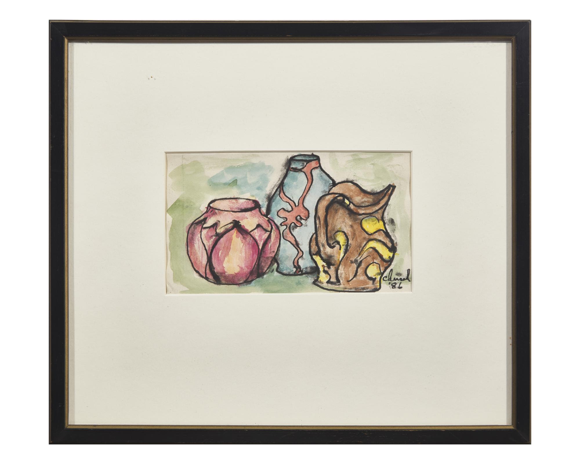 The Cork ; together with four Still Lifes with Crockery (Five Works)
