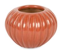 Redware Pottery Melon Jar