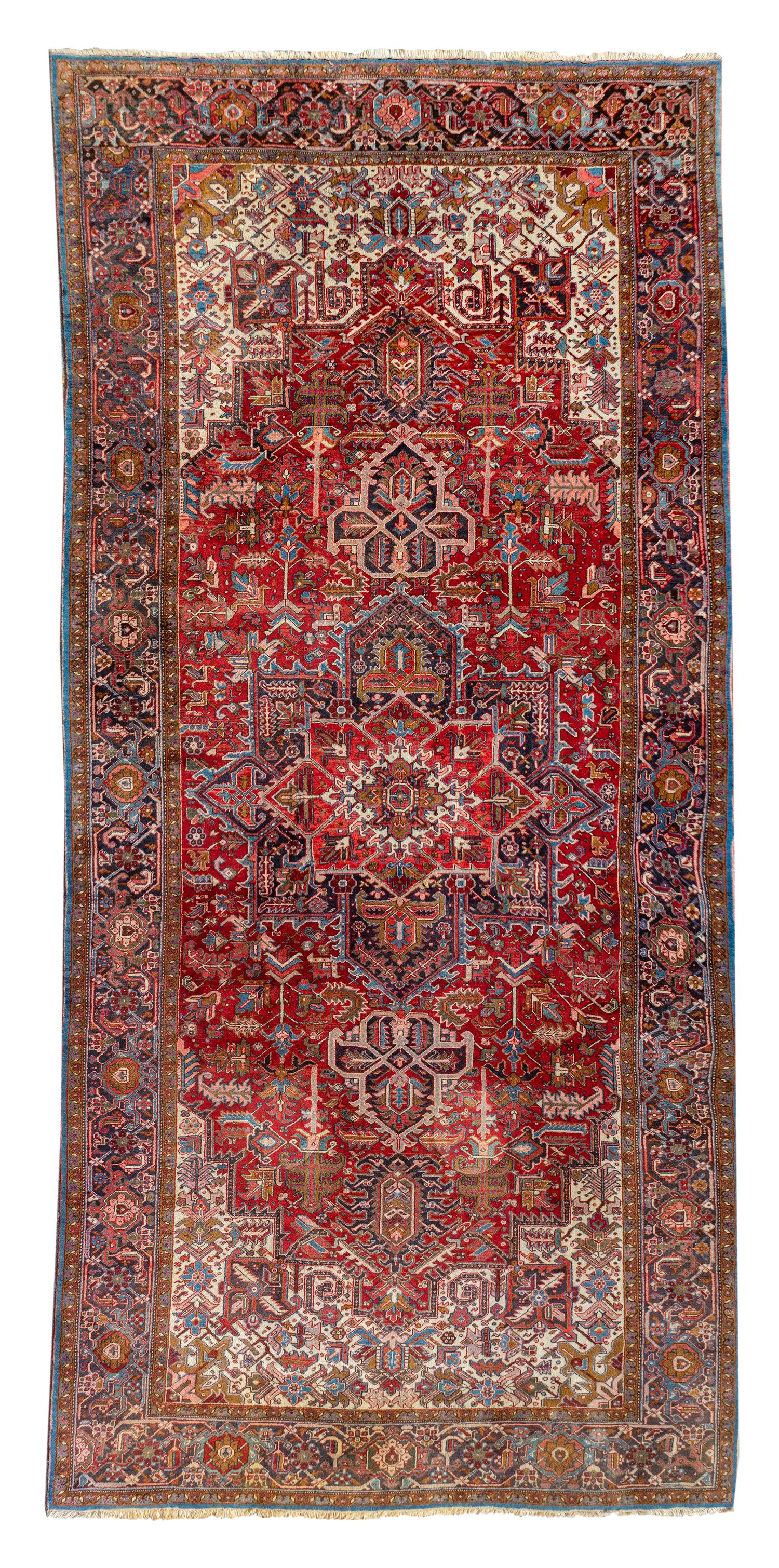 A Heriz Design Wool Rug — 20TH CENTURY