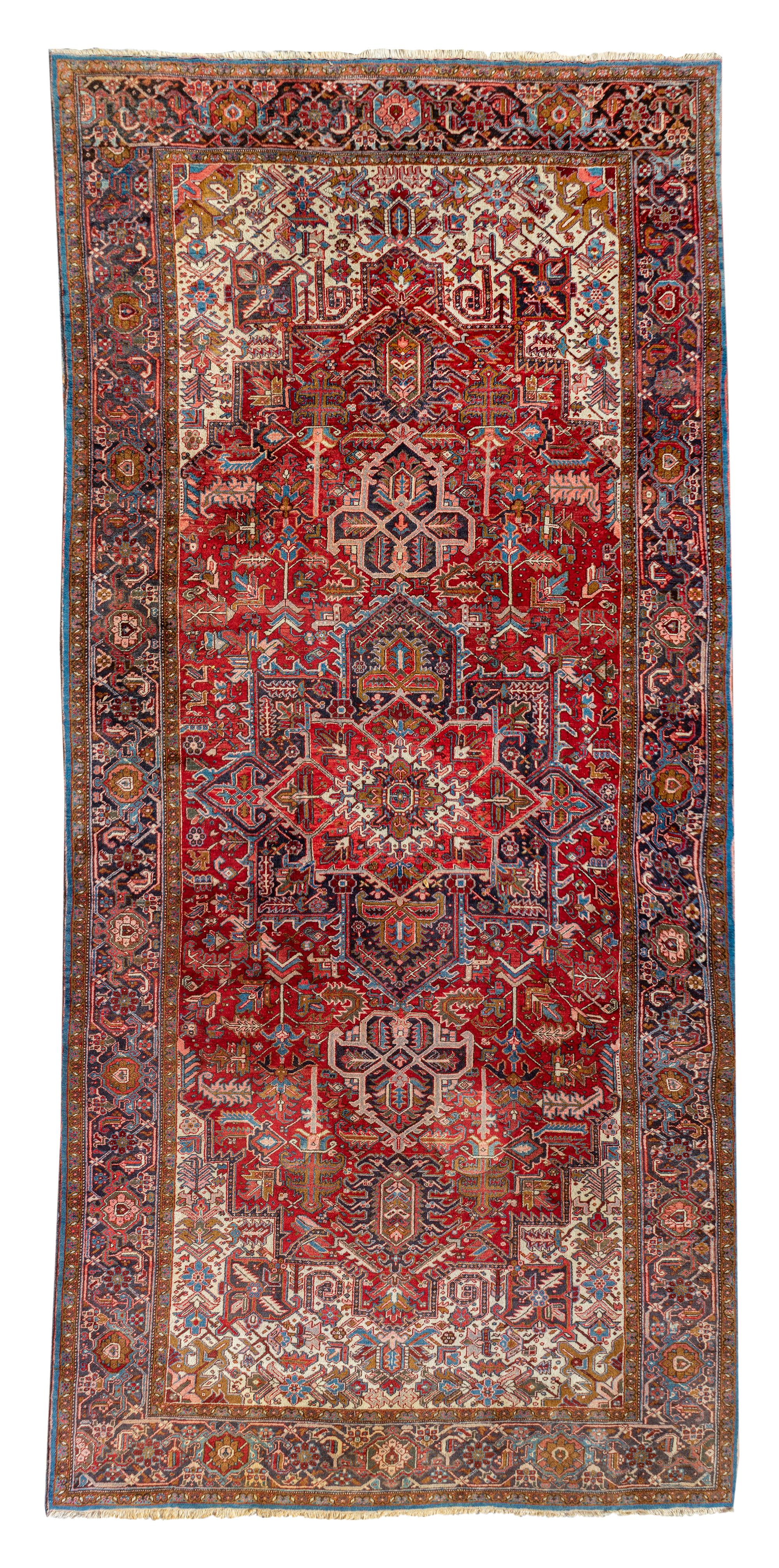 A Heriz Design Wool Rug — 20TH CENTURY