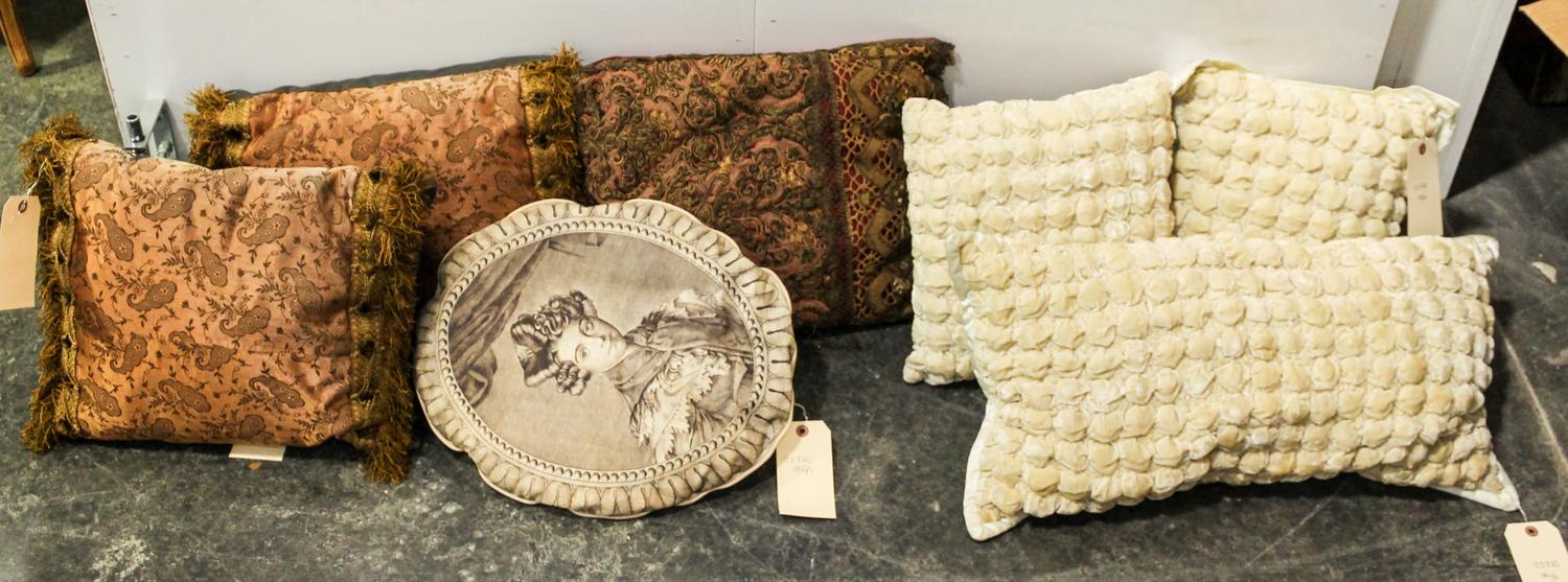 A Group of Eleven Pillows