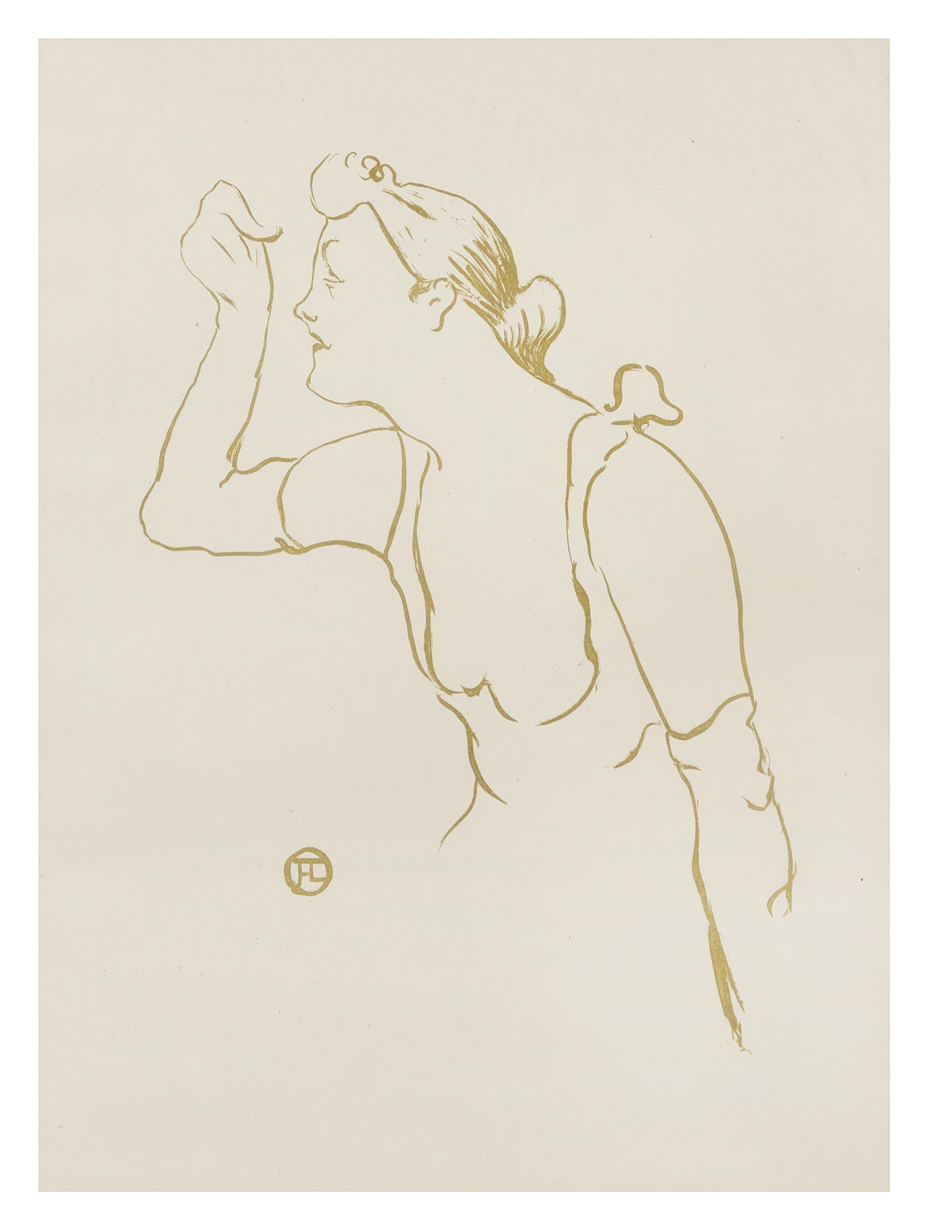 Henri de Toulouse-Lautrec, (French, 1864-1901), Paula Brebion (from Le Cafe Concert), 1893