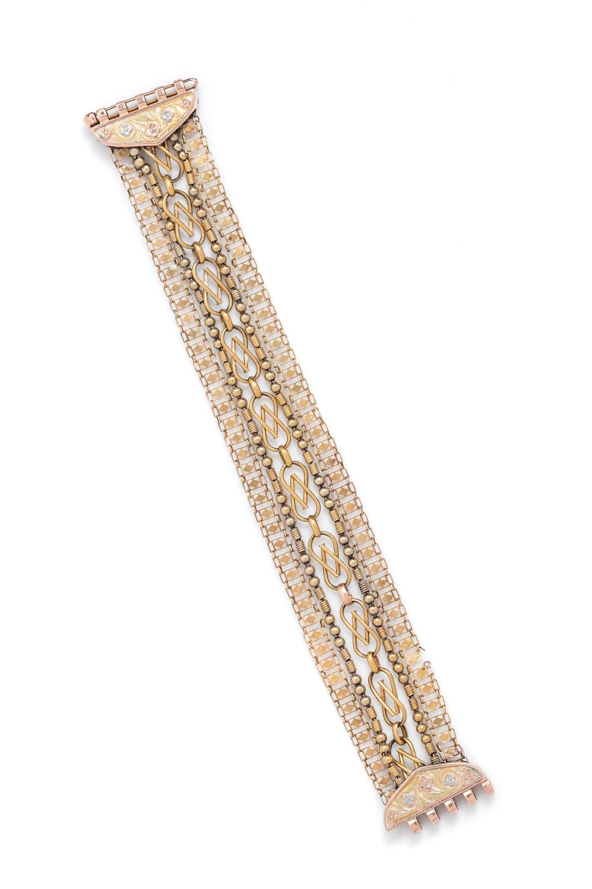 TRICOLOR GOLD BRACELET