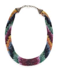 MULTICOLOR SAPPHIRE NECKLACE