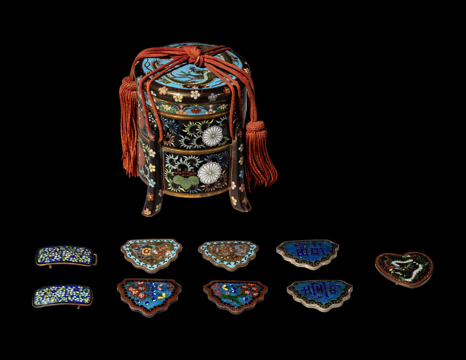 10 Japanese Cloisonné Enamel Articles