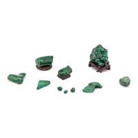 A Group of Ten Malachite Specimens