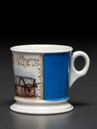 A Coal Deliveryman's Porcelain Occupational Shaving Mug