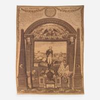 [Presidential] [Washington, George] Commemorative Textile