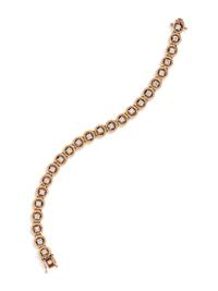 YELLOW GOLD AND DIAMOND BRACELET
