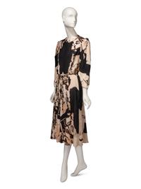 Thea Porter, Abstract Printed Silk Dress