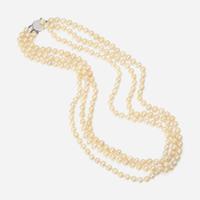 A Triple-Strand Pearl Necklace