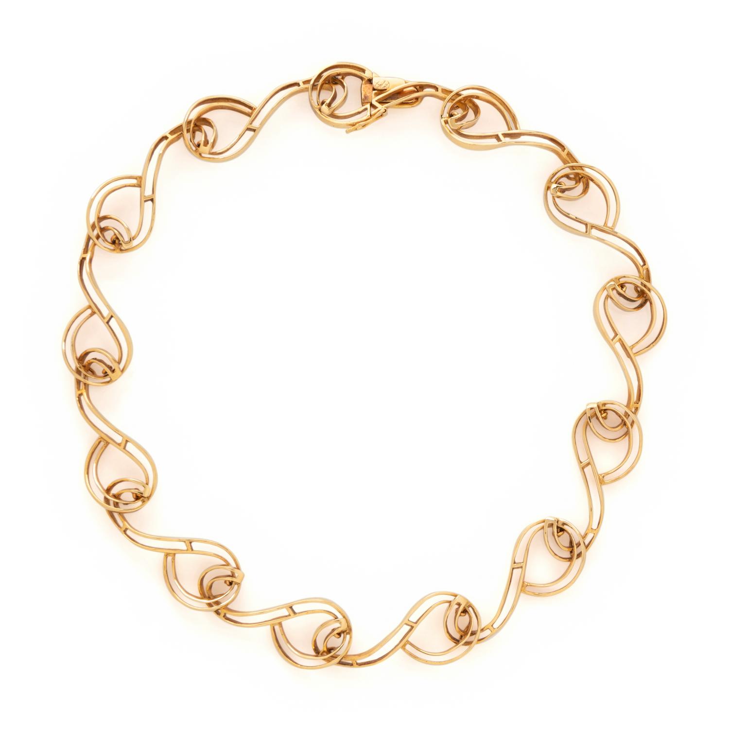 ILIAS LALAOUNIS, YELLOW GOLD 'CHOREOGRAPHISM' NECKLACE