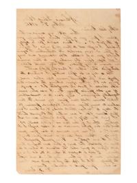 [CIVIL WAR]. POW letter written by 1st Lt. William R. Elam, 18th Virginia Infantry.