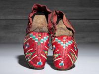 Sioux Quilled Hide Moccasins