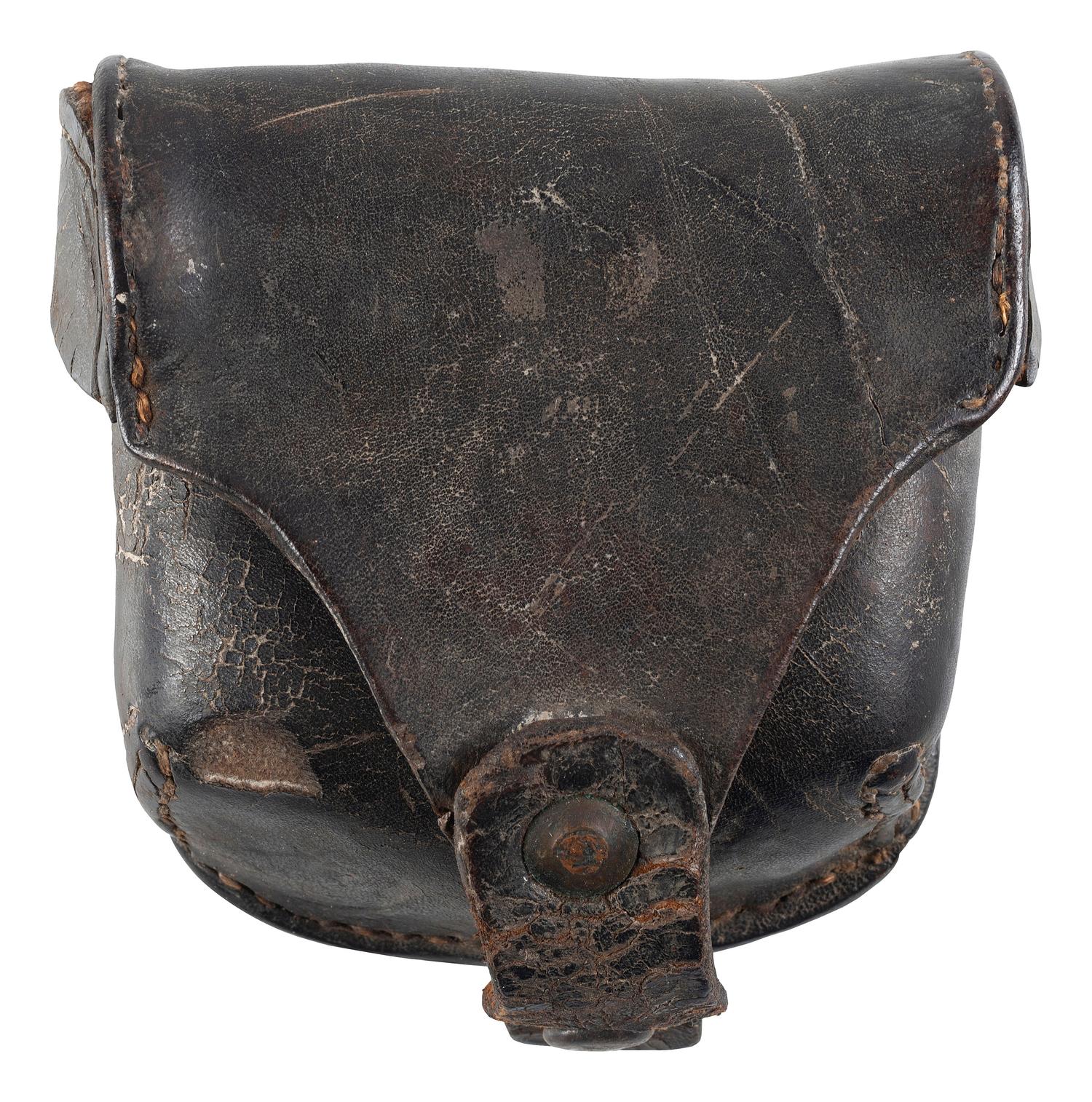 [CIVIL WAR]. Percussion cap pouch, possibly Confederate.