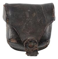 [CIVIL WAR]. Percussion cap pouch, possibly Confederate.