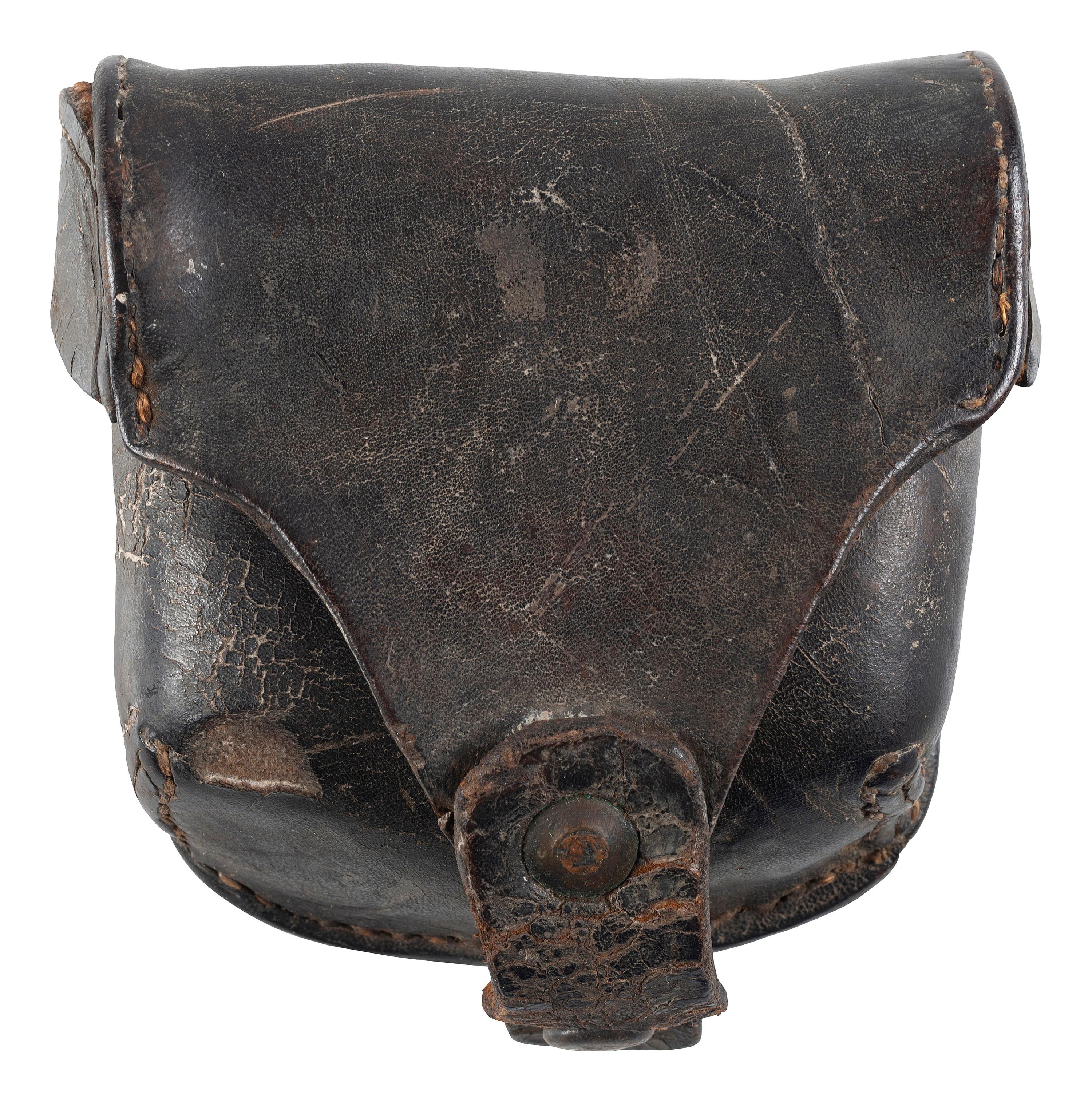 [CIVIL WAR]. Percussion cap pouch, possibly Confederate.
