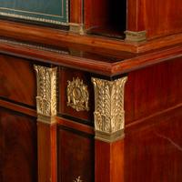 An Empire Style Gilt Bronze Mounted Mahogany Cabinet and Cartonnier