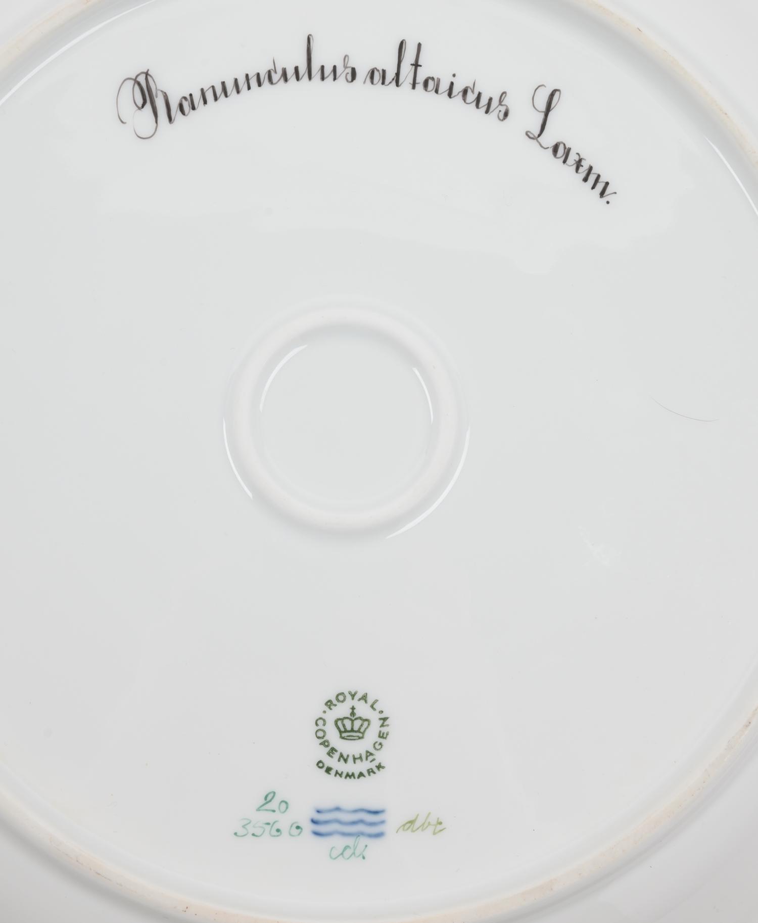 A Royal Copenhagen Flora Danica Shallow Dish and Small Tray