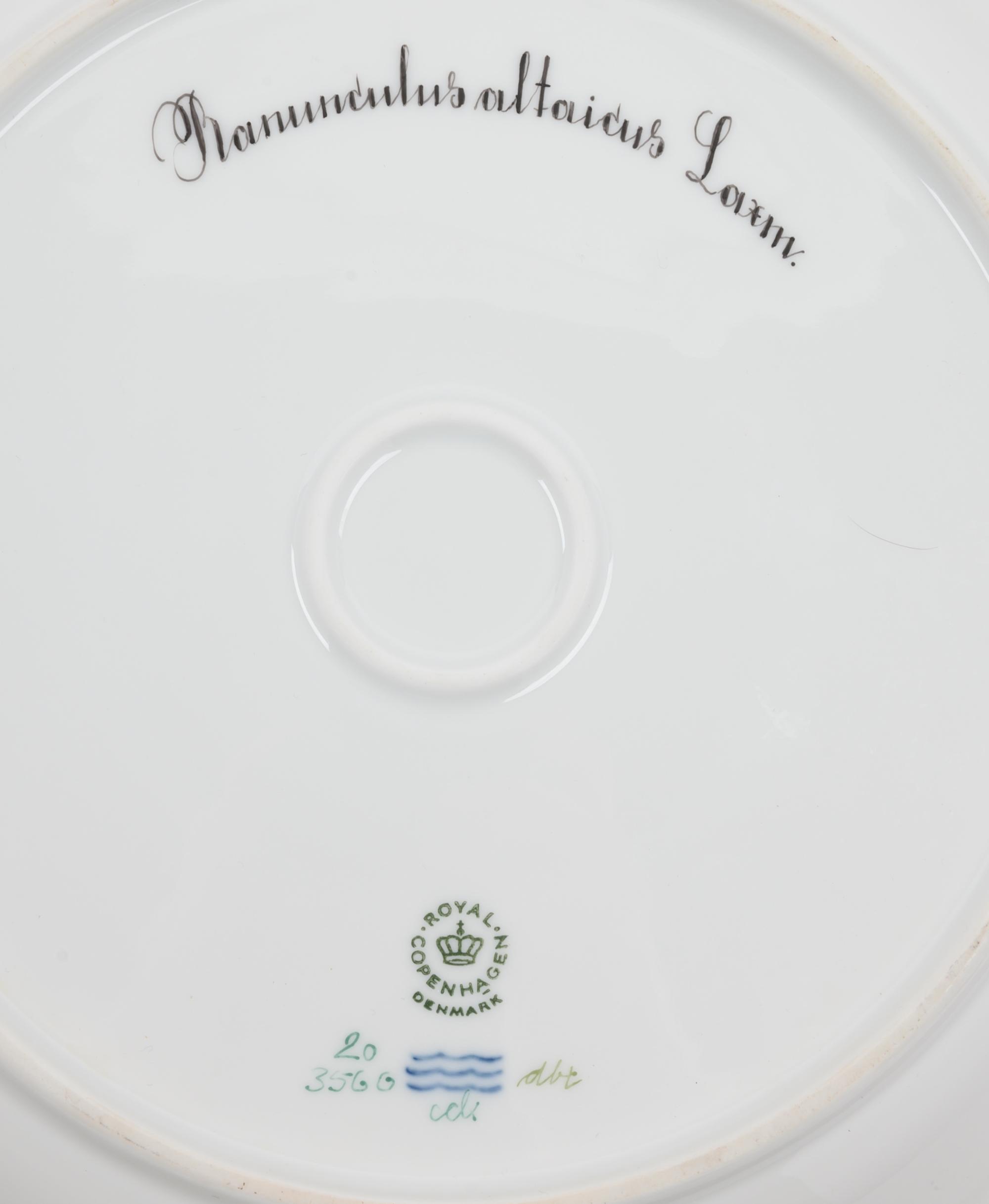 A Royal Copenhagen Flora Danica Shallow Dish and Small Tray
