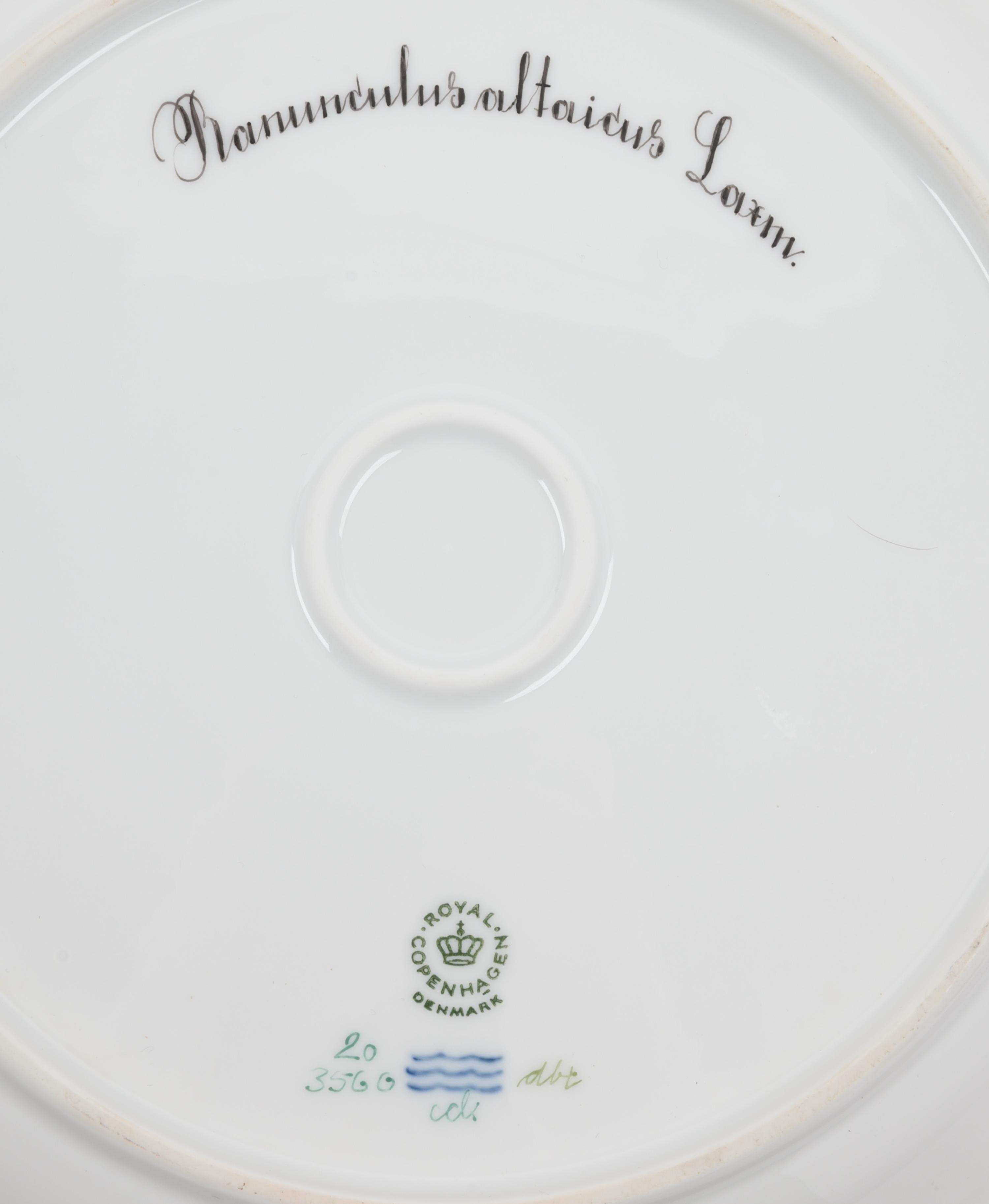A Royal Copenhagen Flora Danica Shallow Dish and Small Tray