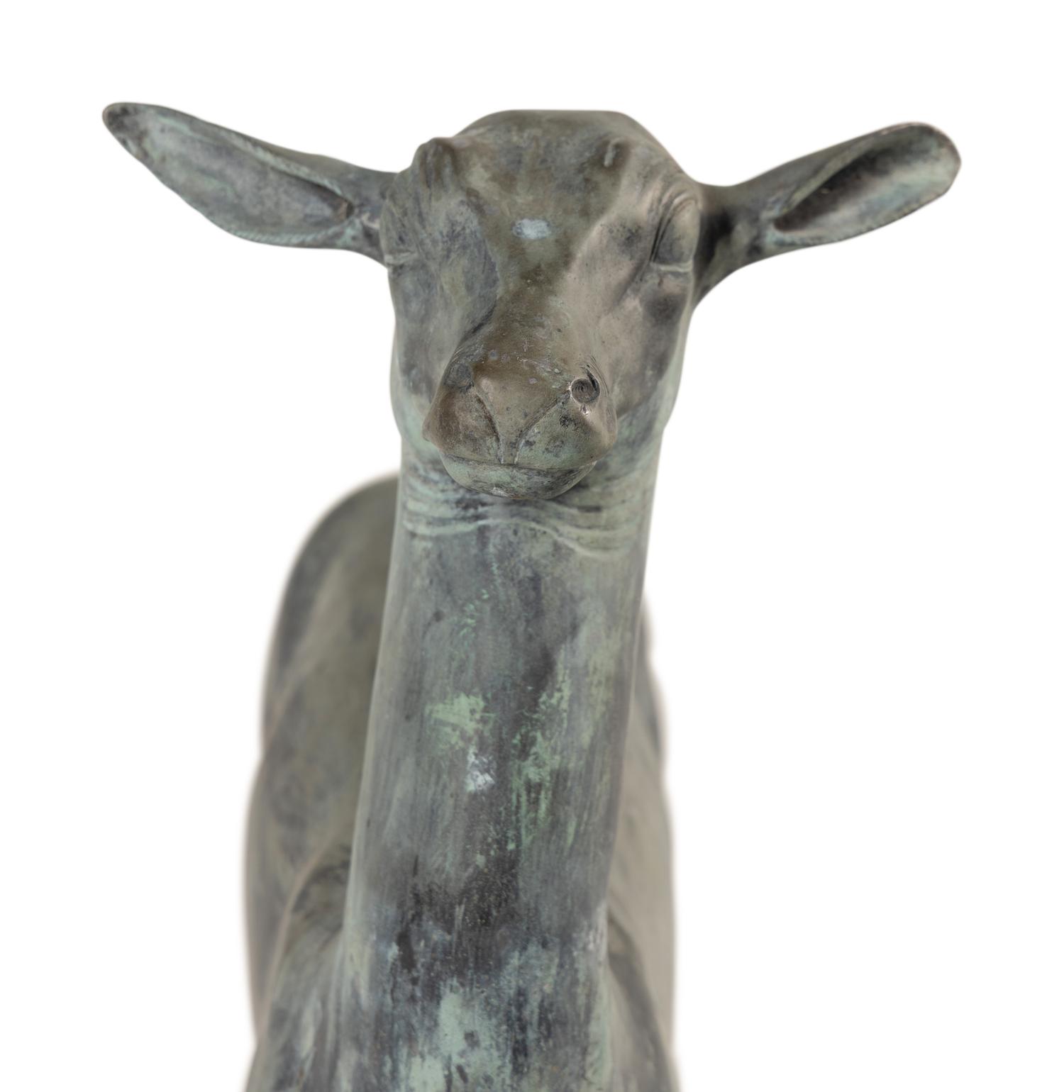 A Continental Bronze Model of a Deer