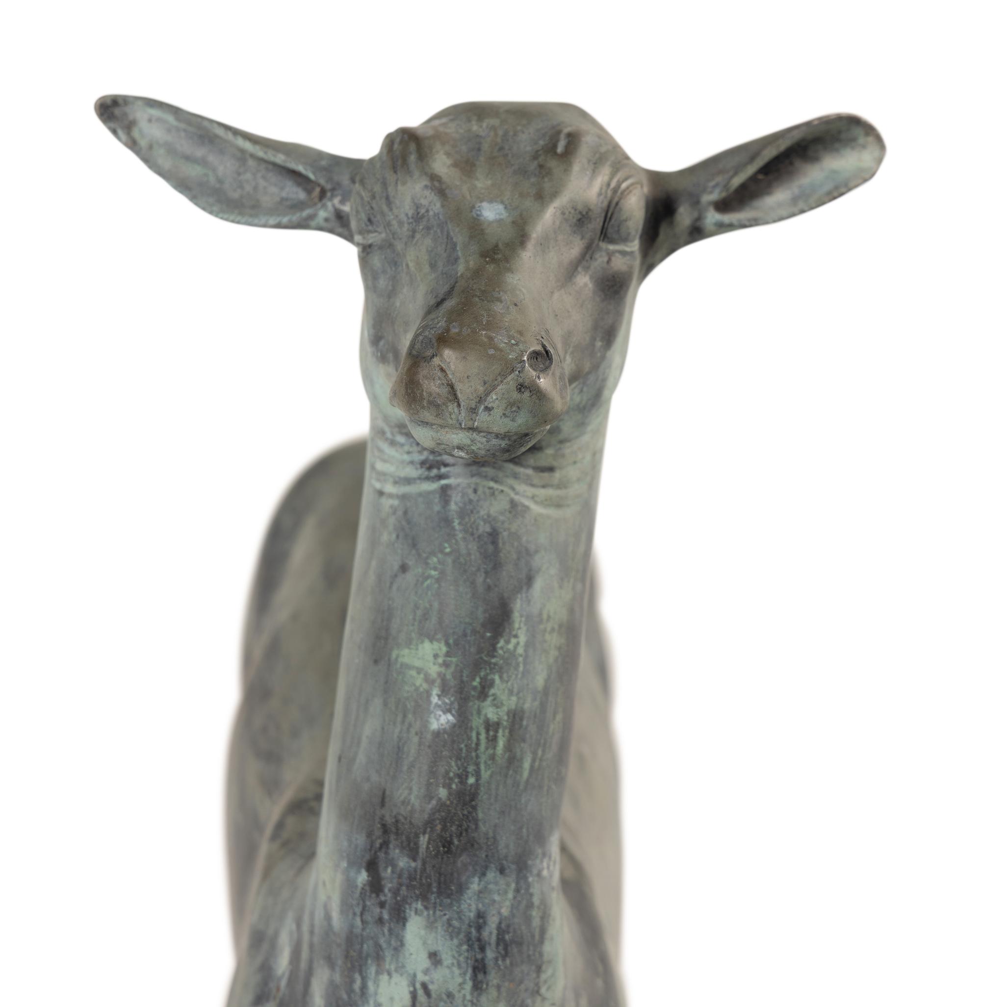 A Continental Bronze Model of a Deer