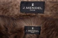 Two J. Mendel Knitted Sable Scarves