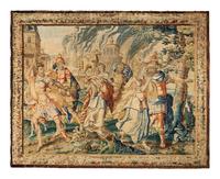 A French Tapestry Depicting Le Cheval de Troie