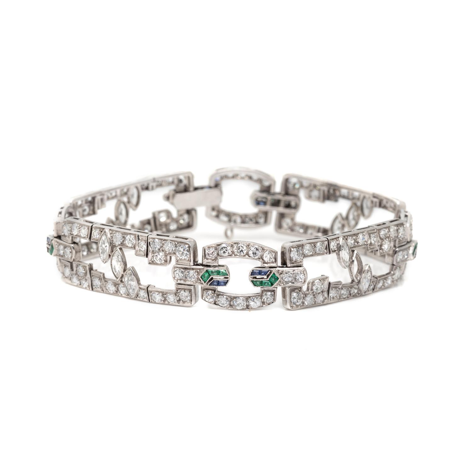 ART DECO, DIAMOND BRACELET