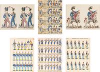 A Set of Six Prints of the Spanish Imperial Army