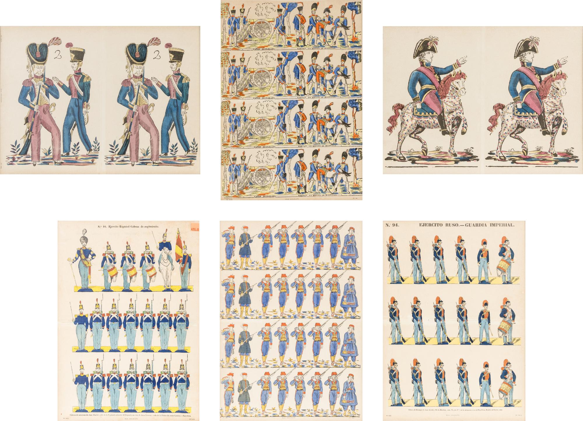A Set of Six Prints of the Spanish Imperial Army