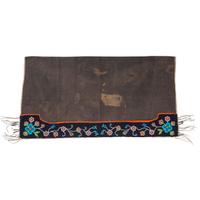 Anishinaabe Beaded Wool Saddle Blanket