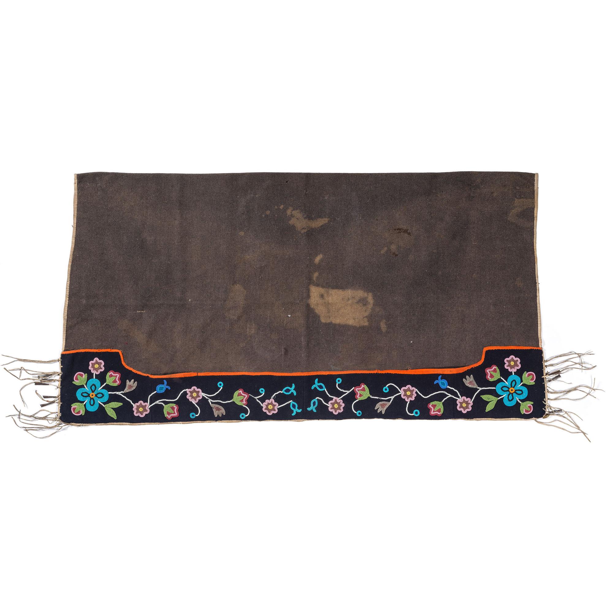 Anishinaabe Beaded Wool Saddle Blanket