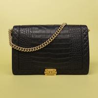 Chanel, XL Boy Bag in Navy Alligator
