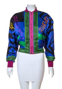 A Gianni Versace Couture Balletto Teatro Pink Suede Bomber Jacket, No size.