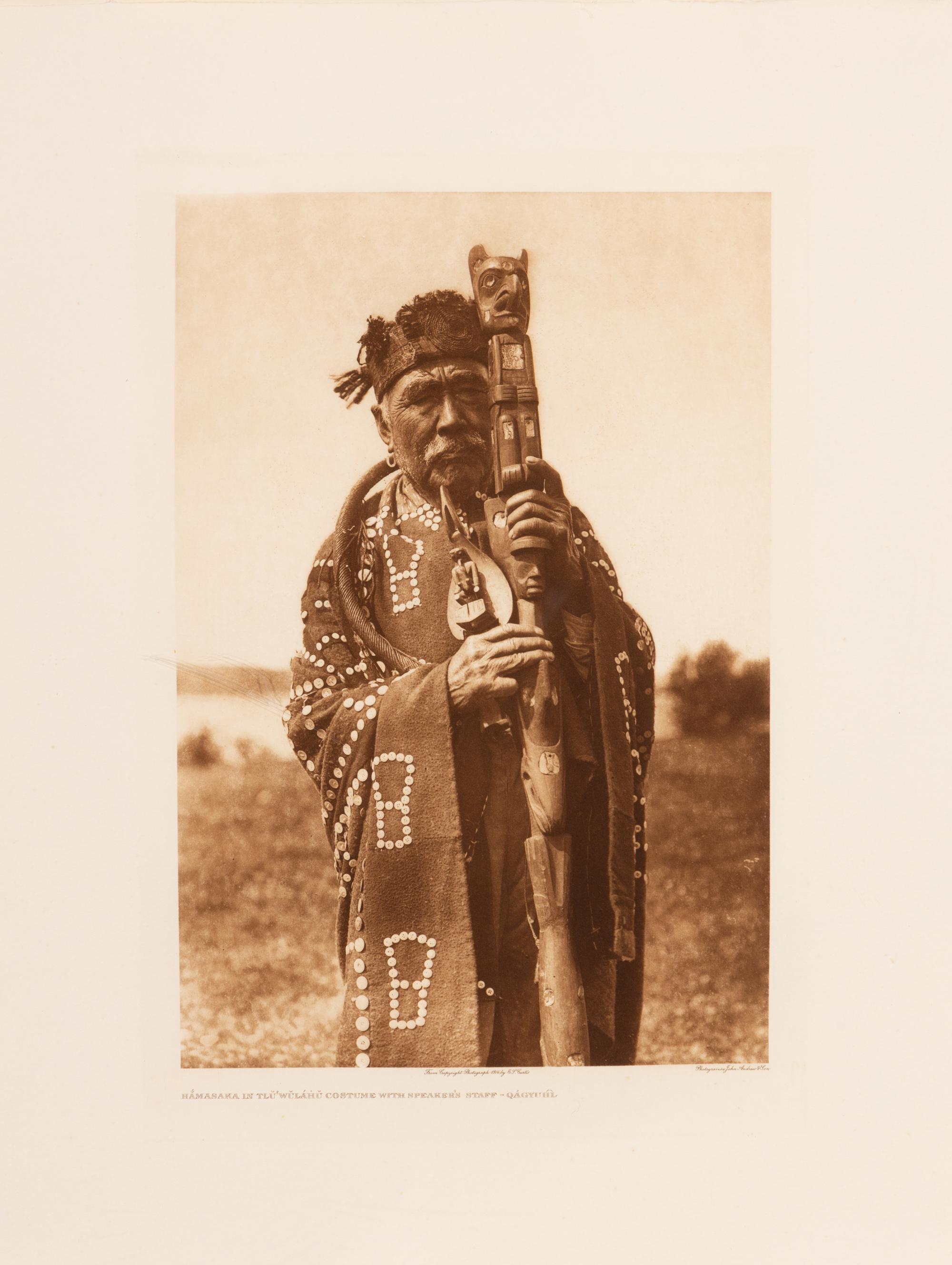 Hamasaka in Tlu'wulahu Costume with Speaker's Staff - Qagyuhl