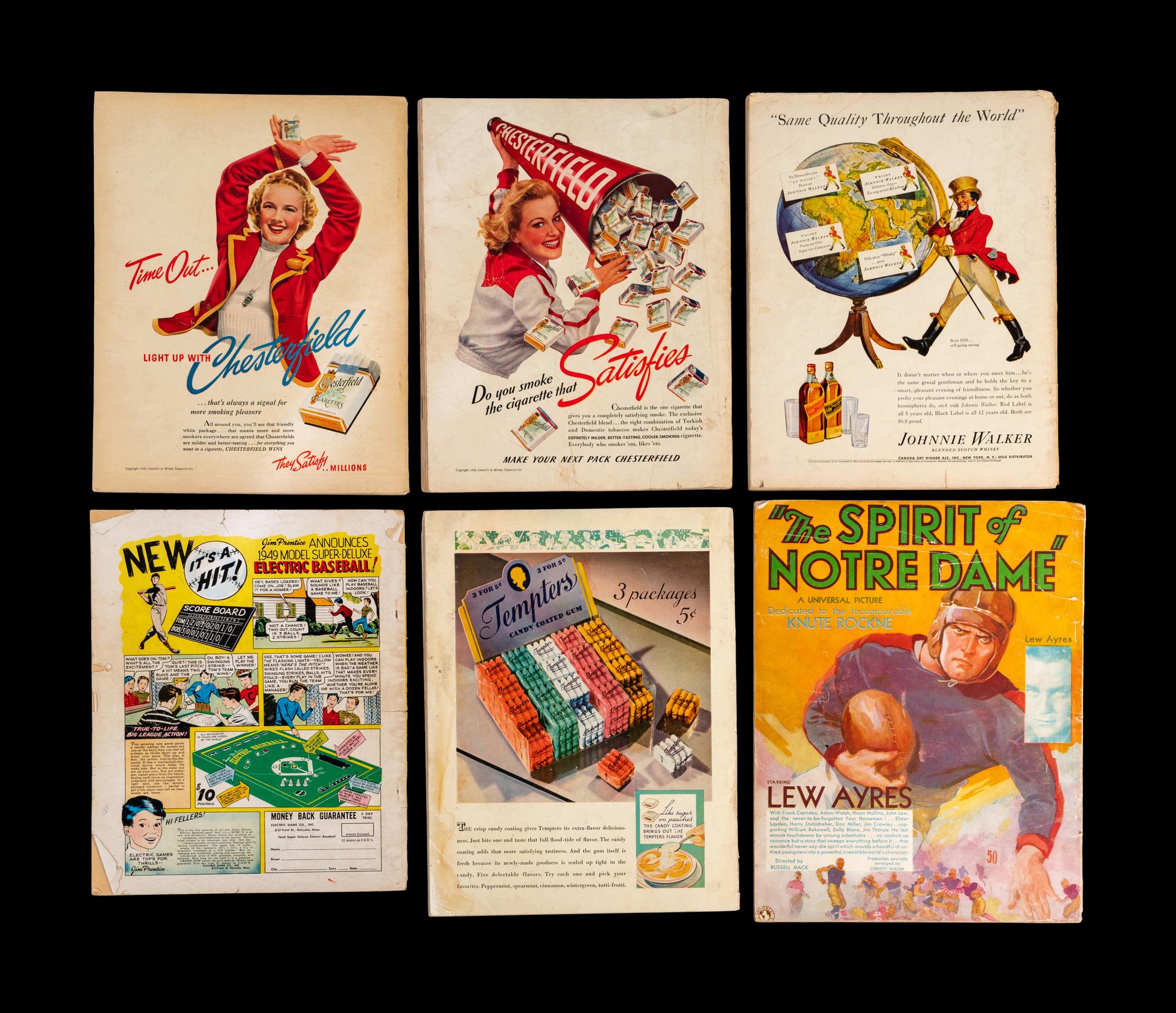 A Group of Vintage Football Publications