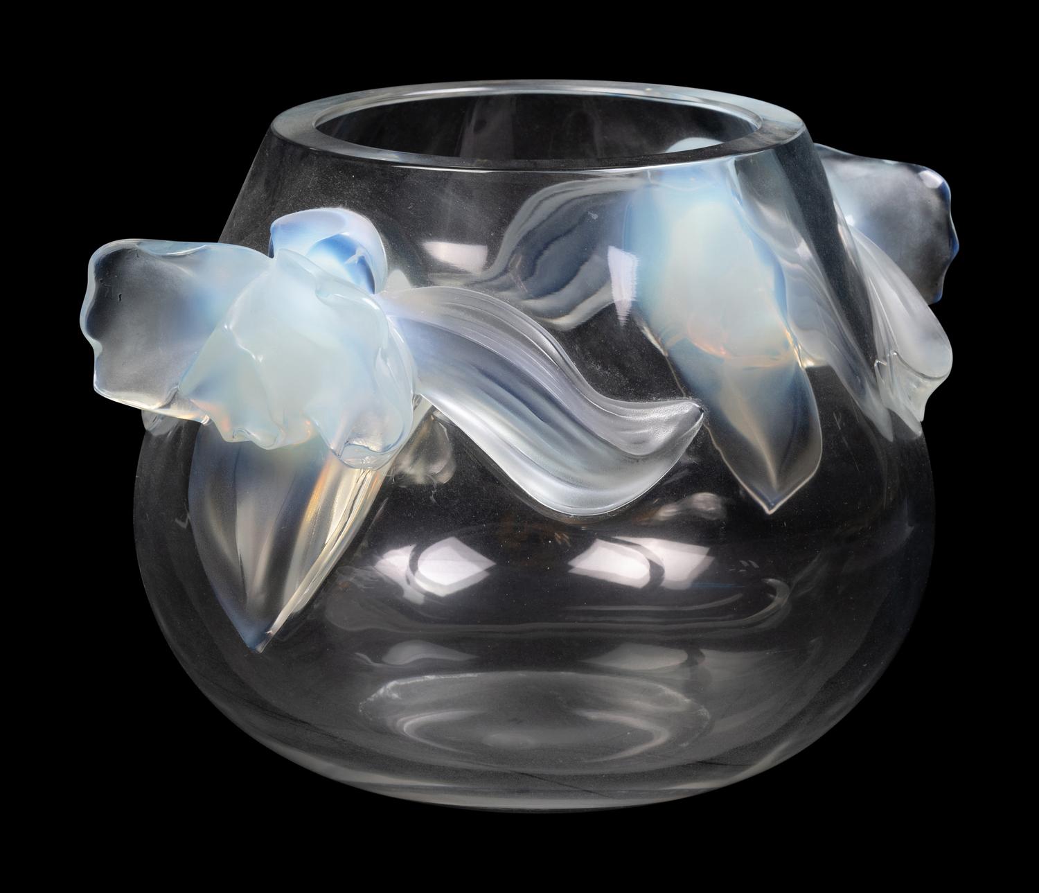 A Lalique Orchidee Vase