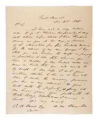 [VIRGINIA] -- [FORT MONROE]. A group of 4 stampless covers related to Fort Monroe, including its early construction.