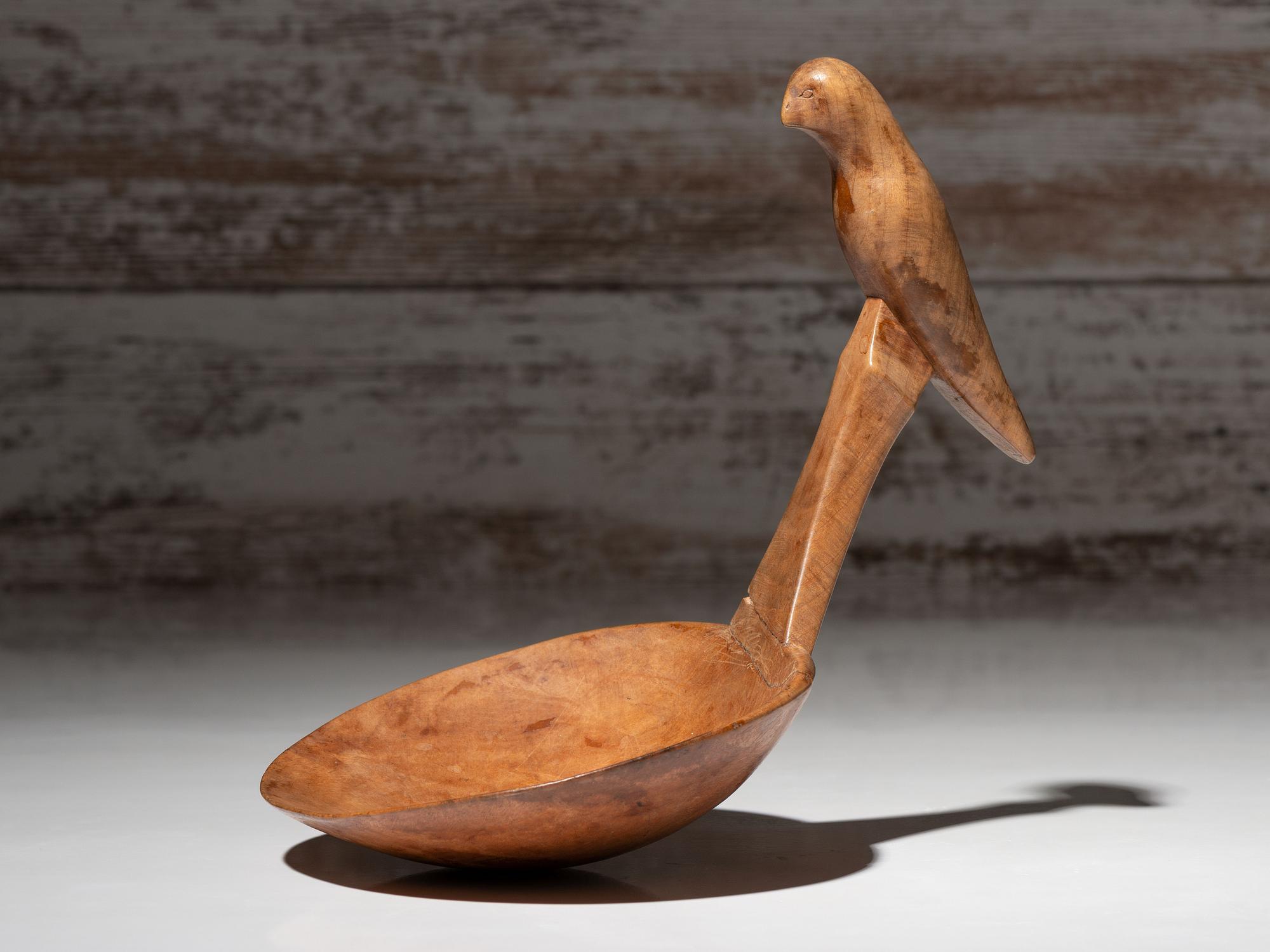 Northeastern Woodlands Figural Ladle, Bird