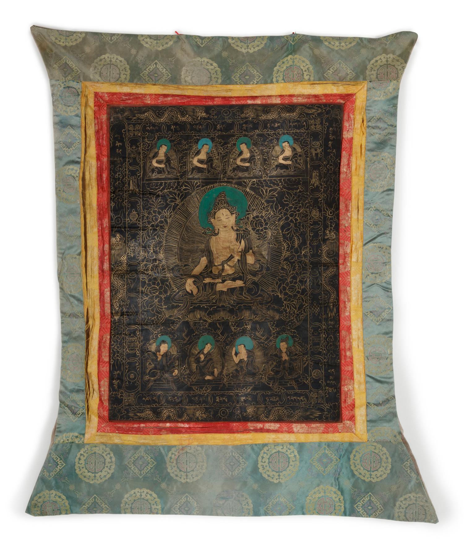 A Tibetan Thangka of a Bodhisattva