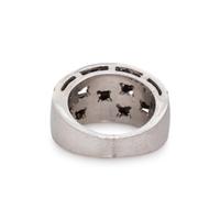 WHITE GOLD, DIAMOND AND PINK STONE RING