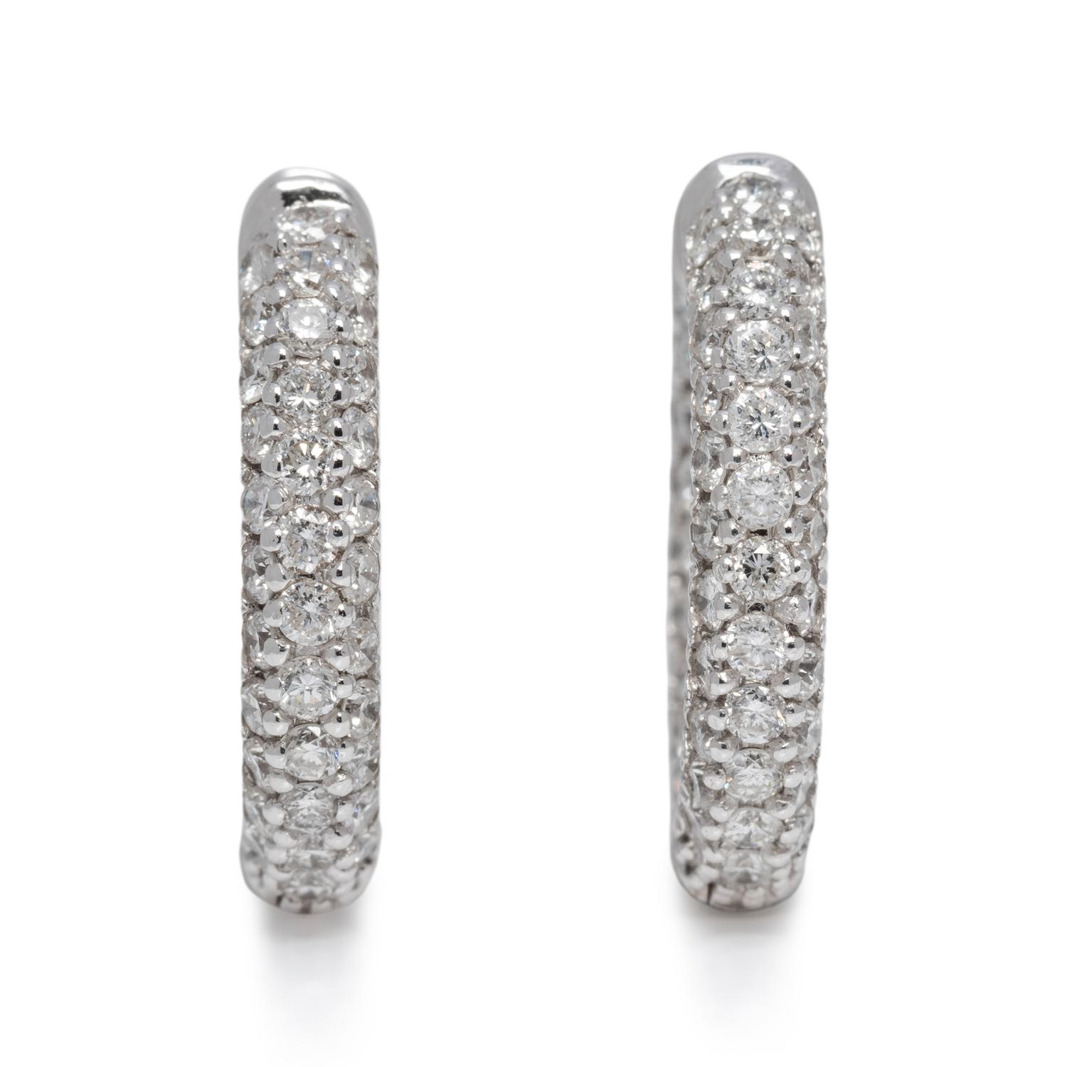 DIAMOND HOOP EARRINGS