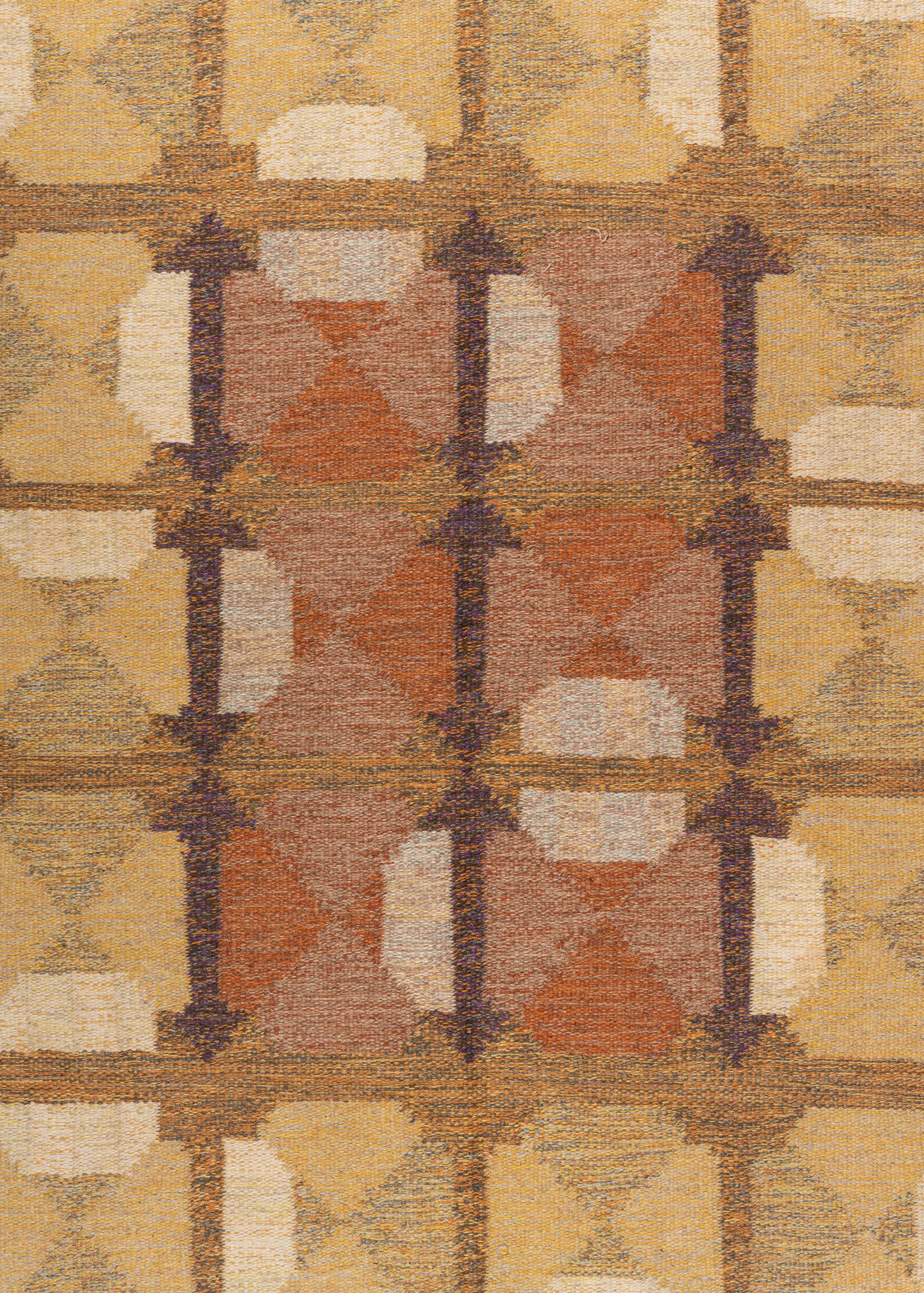 'Harsyra' Flatweave Rug from the 'Treklang' Series Alestalon Mattokutomo, Finland